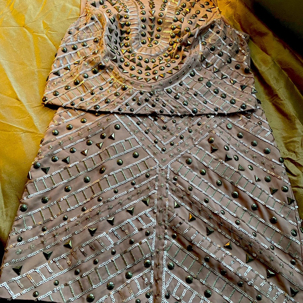 2piece studded mini skirt and sleeveless top